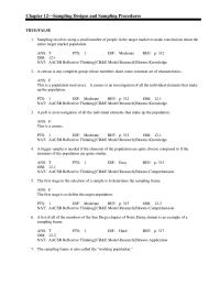 Chapter 12 This Procedure Represents What Type Sampling Procedure