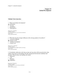 Chapter 53 What Event Initiates Development Fertilization Cleavage Gastrulation