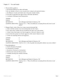 Chapter 11 Sex And Gender The Text Defines
