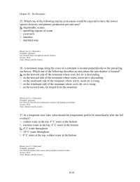 Chapter 58 Which One The Following Marine Ecosystems