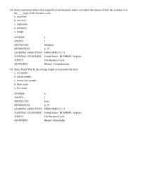 Chapter 1 Some economists believe that sound fiscal and monetary