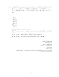 Accounting Chapter 1 May The Current Year The Assets