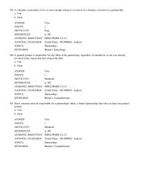 Chapter 4 A voluntary association of two or more people acting