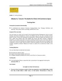 Chapter 5 Homework China Compete With Alibaba Tencent Had Also