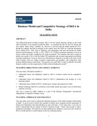 Chapter 6 Homework The Netherlands-based Swedish company IKEA