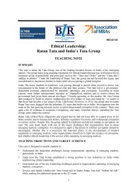 Chapter 10 Homework Since Inception The Tata Group Has Placed