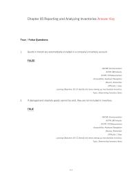 Accounting Chapter 5 Goods in transit are automatically included in a company’s