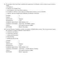 Chapter 9 The president of the United States established the requirements