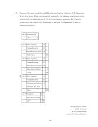 Accounting Chapter 6 Rosemond Company Establishes 300 Petty Cash