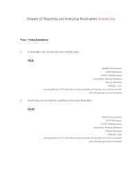 Accounting Chapter 7 Accounts Receivable Turnover26the Direct Write off&nbsp;