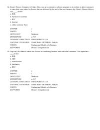 Chapter 14 United States Bus prog Analytic topics the Future The Internet