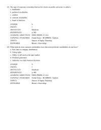 Chapter 16 The type of corporate ownership that has first claim&nbsp;