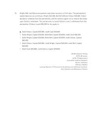 Accounting Appendix D Wright Bell And Edison Are Partners