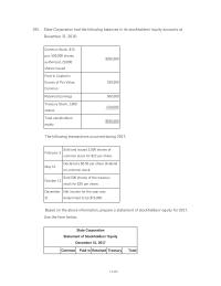 Accounting Chapter 11 The Yearend Market Price The Stock 15