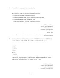 Accounting Chapter 12 The Cash Flow Total Assets Ratio