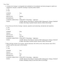 Chapter 4 A business-level strategy is an integrated and coordinated