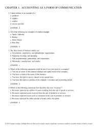 Chapter 1 Which one of the following events involves a liability