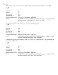 Chapter 5 Firms operating in the same market, offering similar