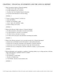 Chapter 2 What is the primary objective of financial reporting