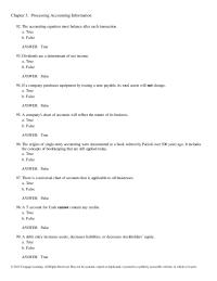 Chapter 3 A trial balance is the listing of each account and its