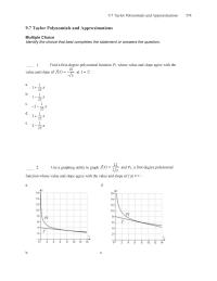 Chapter 9 Taylor Polynomial Approximates Function Within Specified Accuracy