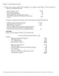 Chapter 6 First System Of internal Control Not Cost Free