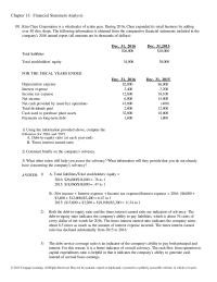 Chapter 13 Compute The Following Ratios For Ulysses Company
