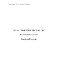 GIS and Geospatial Technology