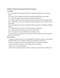 Electrical Engineering Chapter 8 Dolby Noise Reduction System&nbsp;