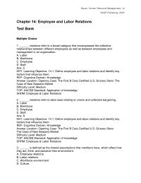 Human Resources Chapter 14 Where would she find this information?