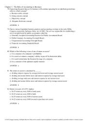 Accounting Chapter 1 Expressing financial data as if a business will continue operating