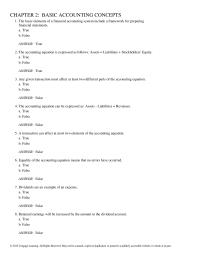 Accounting Chapter 2 Statement Of cash Flows a Increase Cash From Operating