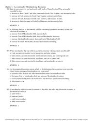 Accounting Chapter 4 Sales to customers who use bank credit cards such as MasterCard