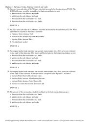 Accounting Chapter 5 Sarbanes-Oxley Internal Control And Cash99 List And