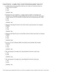 Accounting Chapter 8 Liabilities And Stockholders Equity58 Corporation Has 10000