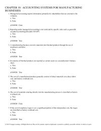 Accounting Chapter 10 Which The Following Example Direct Materials Cost