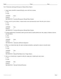 Electrical Engineering Chapter 2 Fractional Horsepower Manual Motor Starters7 Manual Starter