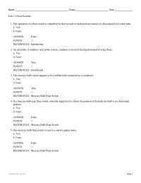Electrical Engineering Chapter 11 Bourdon Water Pressured Liquid Level answer points