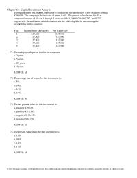 Accounting Chapter 15 The Internal Rate Return Method Used