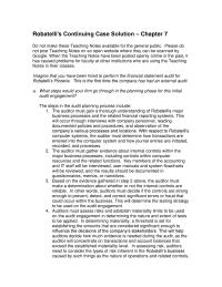 Chapter 7 Homework Once The Audit Approach Has Been Established