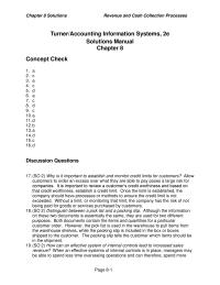 Chapter 8 Homework Collections Received Check Are Immediately Forwarded Unopened