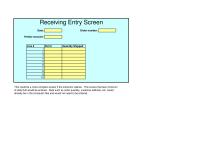 Chapter 9 Homework Some receiving data would not need to be entered&nbsp;