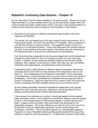 Chapter 10 Homework Search The Web Site Payroll Processing Firm