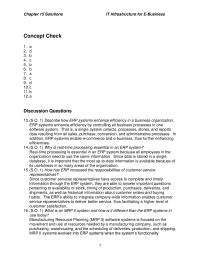 Chapter 15 Homework Web Edi ERP Systems These Front office Systems