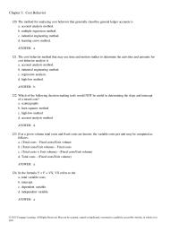Chapter 3 Stanford Company Incurred The Following Maintenance Cost