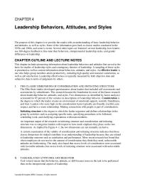 Management Chapter 04 Homework The Organizational Culture Also Influences Which Leadership