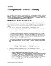 Management Chapter 05 A useful perspective on implementing contingency theory