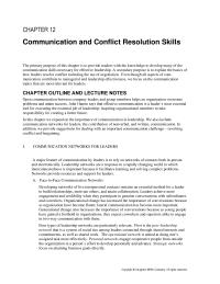 Management Chapter 12 Homework Resolving Conflict Between Two Group Members The