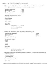 Chapter 13 The Hypotheses Underlying The Balanced Scorecard Are