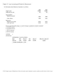Chapter 15 how much did profits change as a result of changes&nbsp;